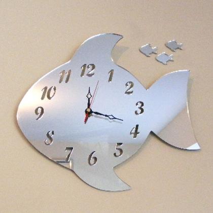 Fish Clock Mirror - 35cm